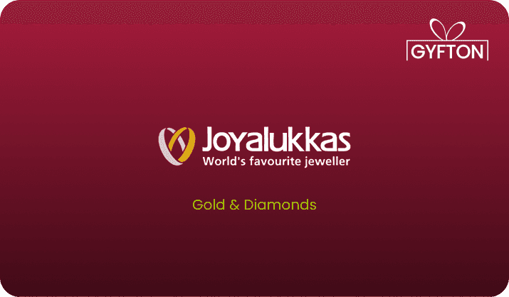 Joyalukkas Gold and Diamond gift card - Buy online at Gyfton