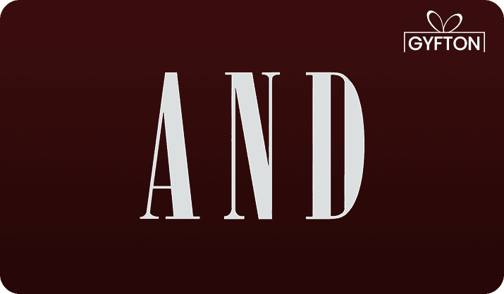 AND India gift card - Buy online at Gyfton