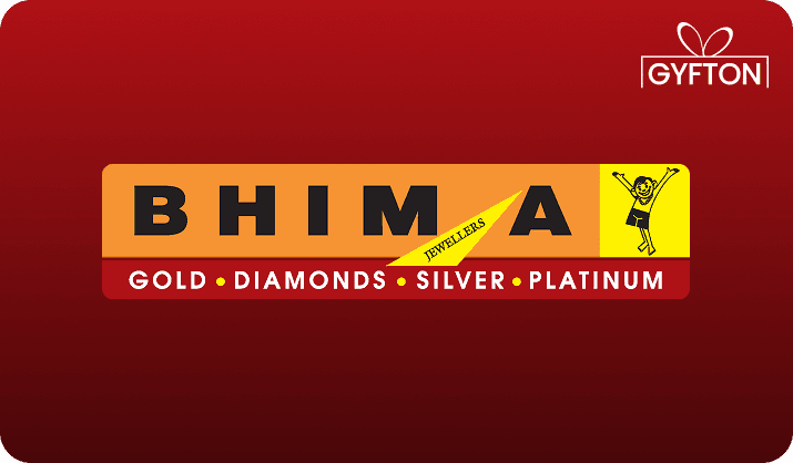 Bhima Jewellery gift card - Buy online at Gyfton