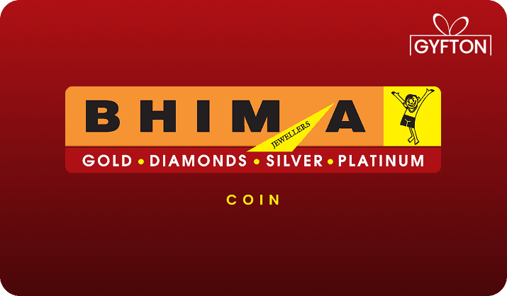 Bhima Jewellers - Coin gift card - Buy online at Gyfton