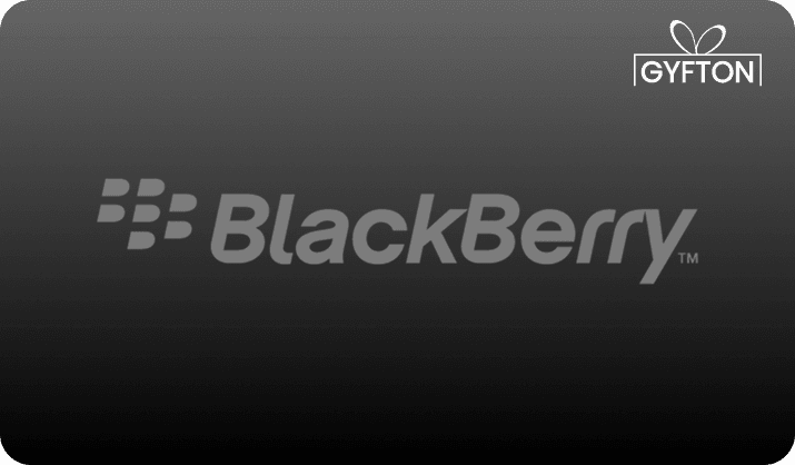 Blackberry gift card - Buy online at Gyfton