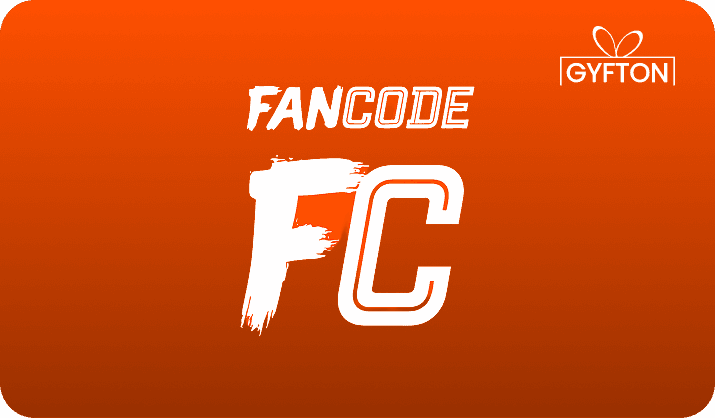 Fancode gift card - Buy online at Gyfton