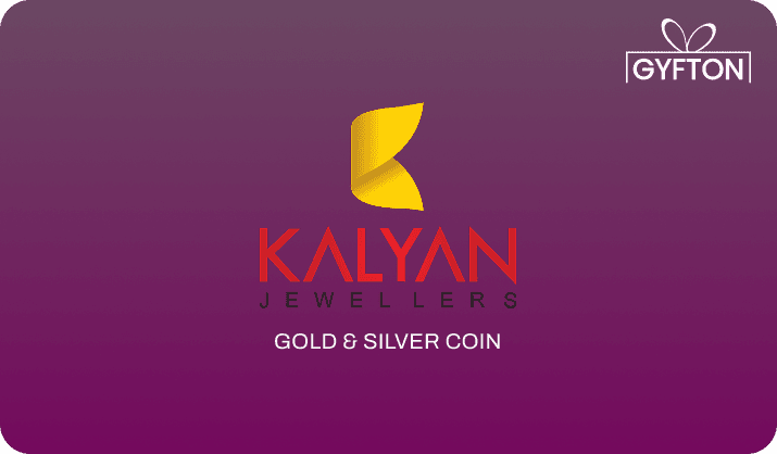 Kalyan Gold & Silver Coin gift card - Buy online at Gyfton