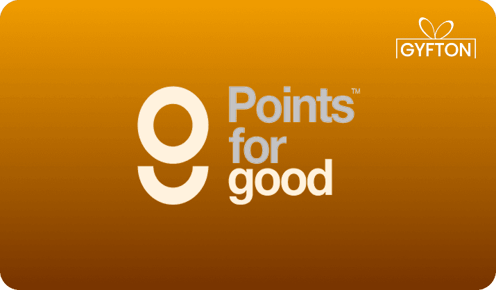 Points for Good gift card - Buy online at Gyfton