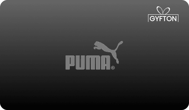 Puma gift card - Buy online at Gyfton
