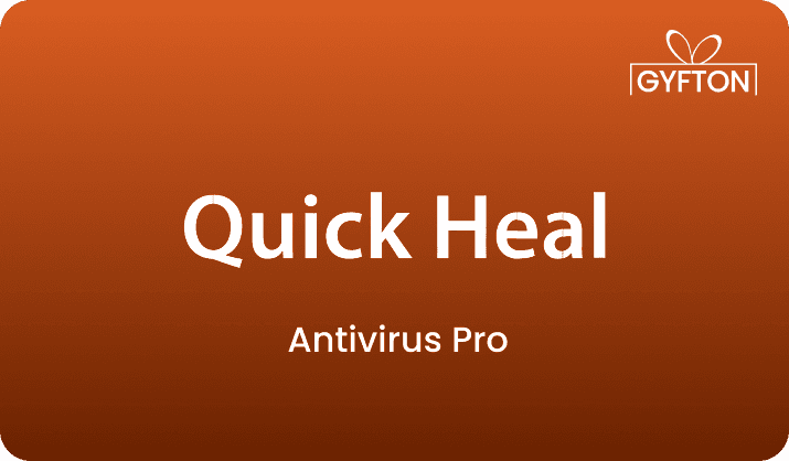 Quick Heal Antivirus gift card - Buy online at Gyfton