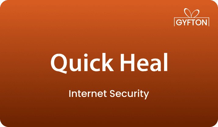 Quick Heal Internet Security gift card - Buy online at Gyfton
