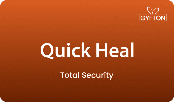 Quick Heal Total Security gift card - Buy online at Gyfton