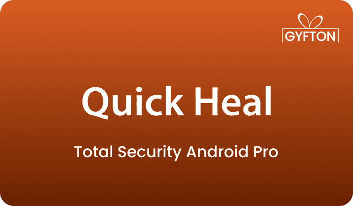 Quick Heal Total Security Android gift card - Buy online at Gyfton