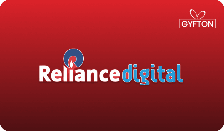 Reliance Digital gift card - Buy online at Gyfton