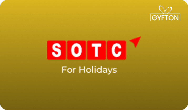 SOTC Travel gift card - Buy online at Gyfton