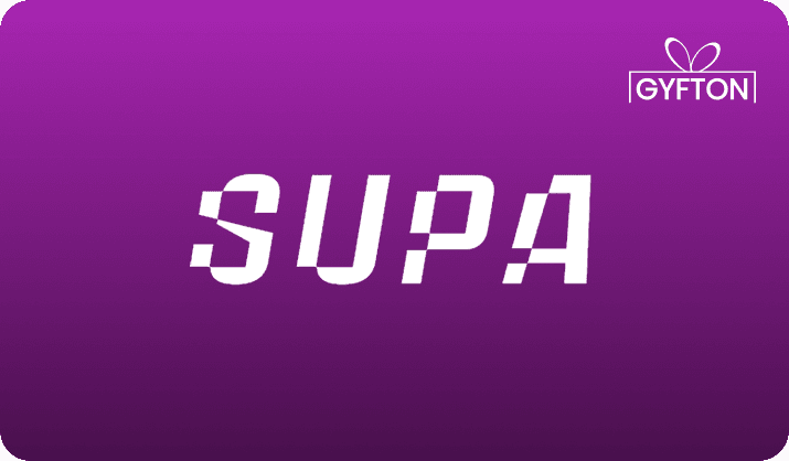SUPA gift card - Buy online at Gyfton