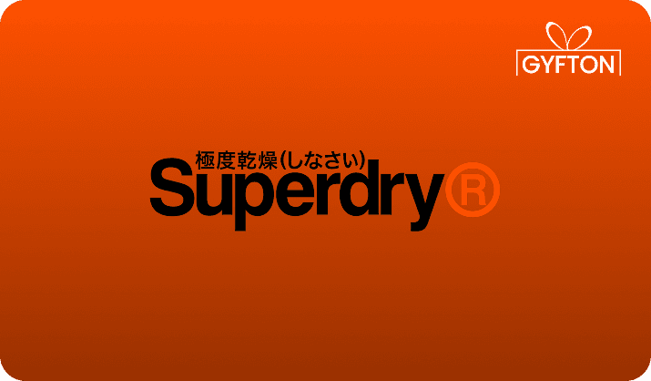 Superdry gift card - Buy online at Gyfton