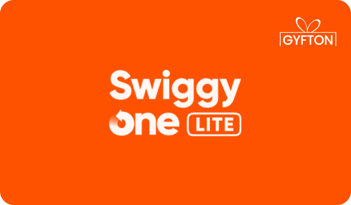 Swiggy One Lite gift card - Buy online at Gyfton